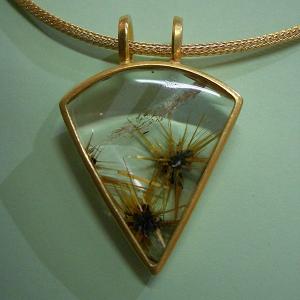 Sternrutilquarz, Gold 900/000