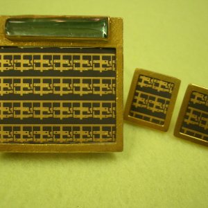 Turmalin, Keramik, Gold 900/000, Silber