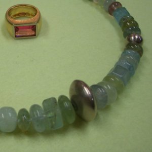 Aquamarin, Weissgold 750/000