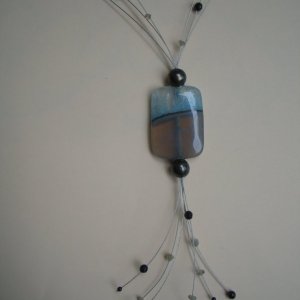 Achat, Perlen, Onyx, Labradorit, Stahl