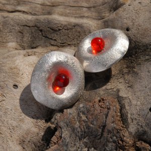 Roter Bernstein beh.,
Silber 925/000