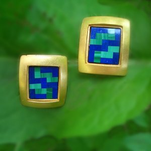 Lapislazuli, Malachit,
Gold 900/000