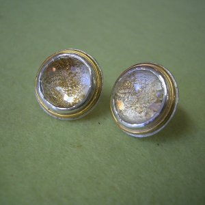 Bergkristall, 
Silber, Gold 900/000