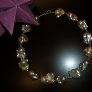 S&uuml;&szlig;wasswerperlen, Fancy Tropfen 19-25mm, Zirkone, Gold 750/000